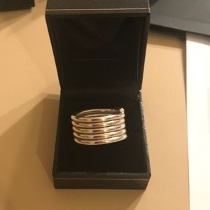 Solid Silver Ring size 12 or 21.4 mm.